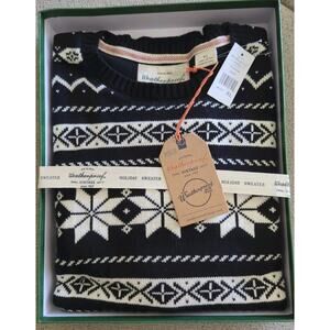 NWT Weatherproof Vintage Snowflake Holiday Sweater Mens Size XL Gift Boxed